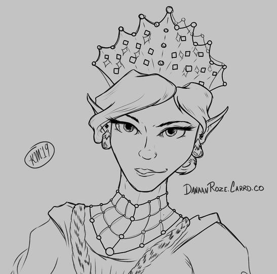Illeria Line Art